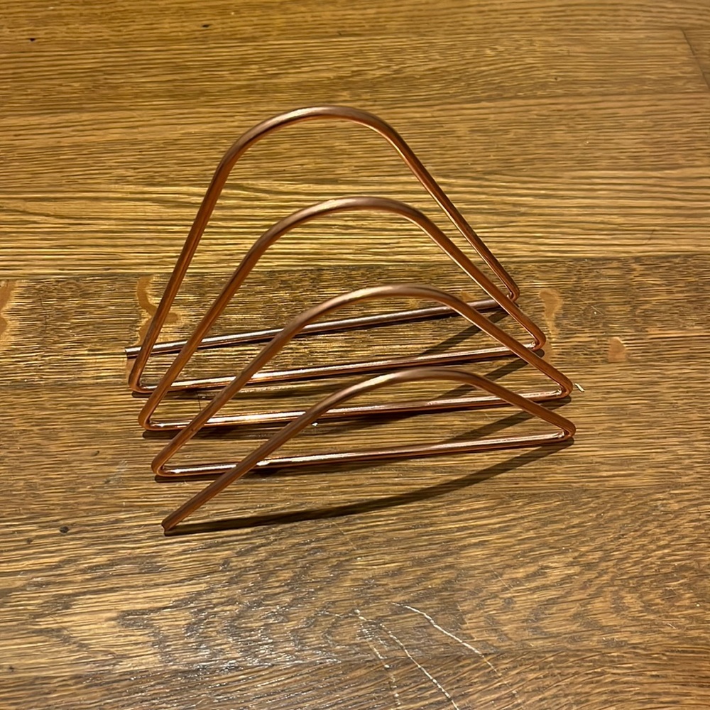 Rose gold mail holder, from Urban Outfitters